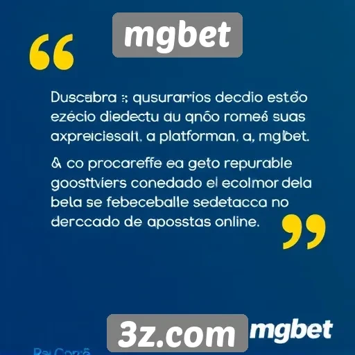 Depoimentos de usuários sobre a experiência no mgbet
